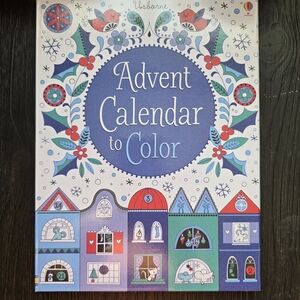 Usborne Advent Calendar to Color - Blue and Red